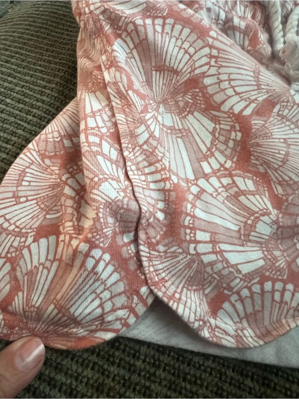 OshKosh B'gosh Coral Shell-Print Drawstring Skort